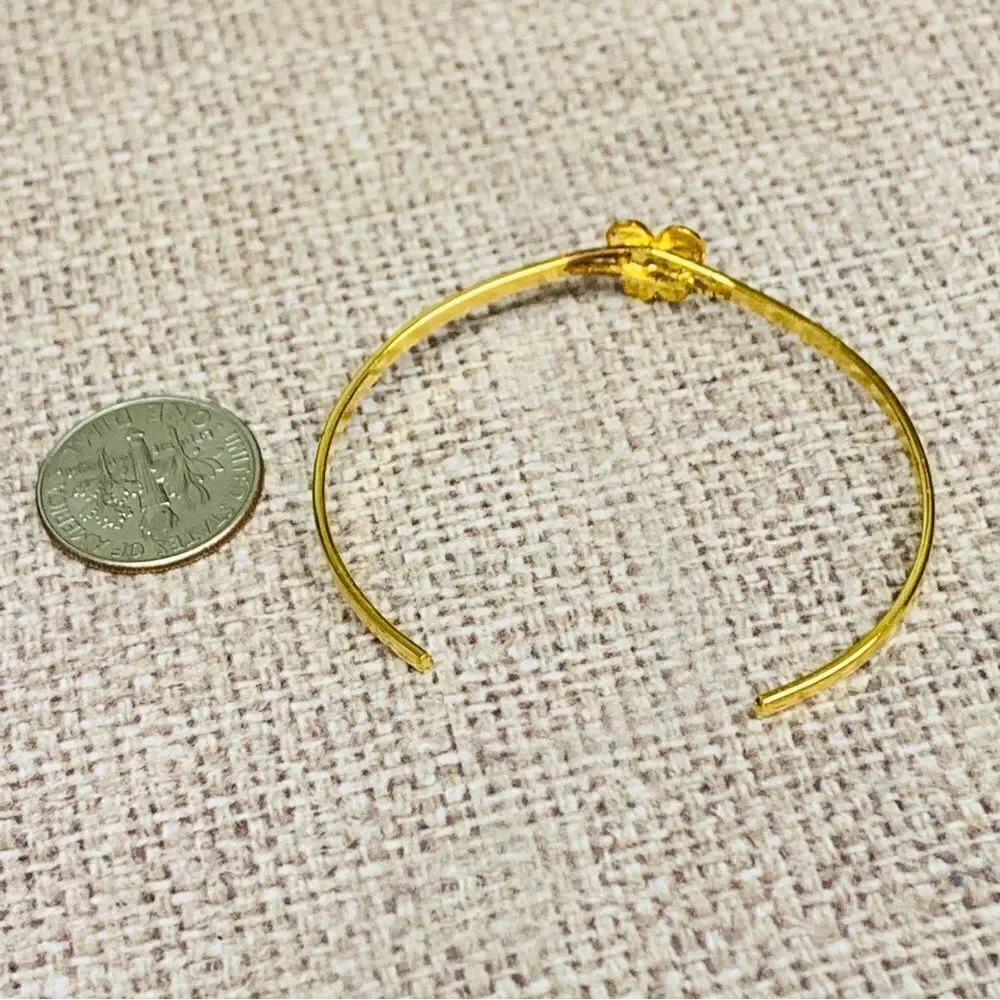 Girls Gold Ballet Shoes Cuff Bracelet‎